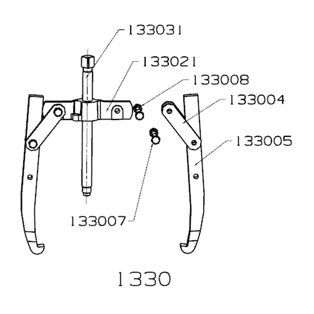 EXTRACTOR FORZA SERIE 1300 MECÁNICO DE 2 PATAS